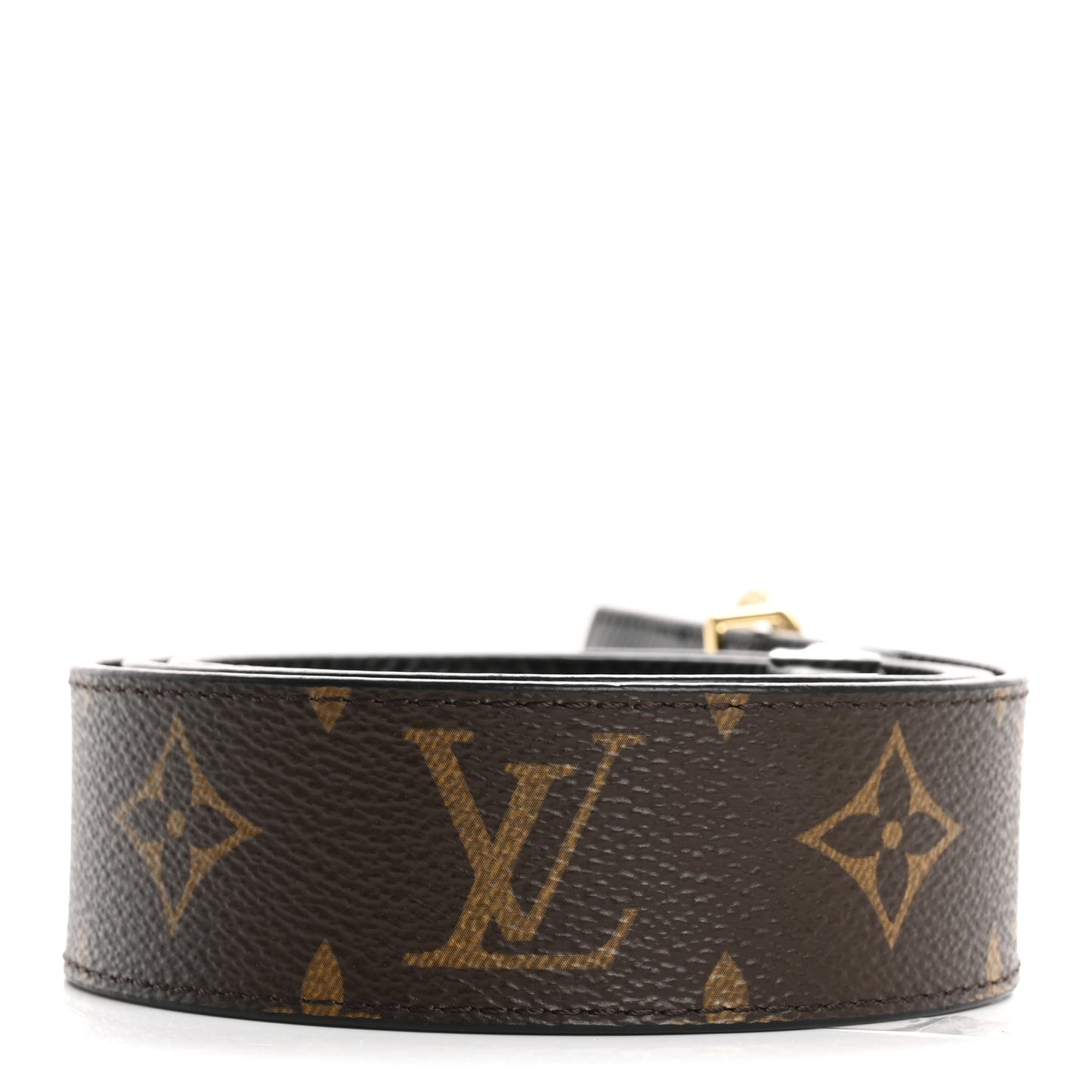 Monogram Epi 35mm LV Circle Reversible Belt 85 34 Black