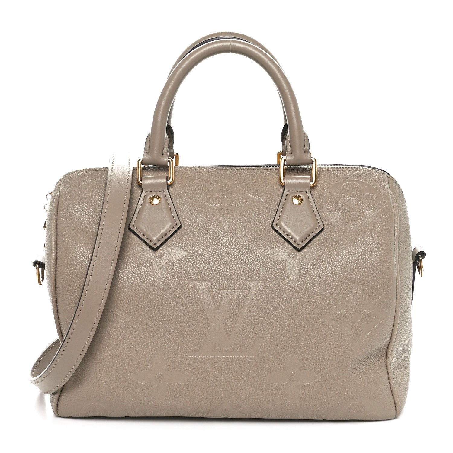 Louis Vuitton Empreinte Monogram Giant Speedy Bandouliere 25 Tourterelle 1 of 9