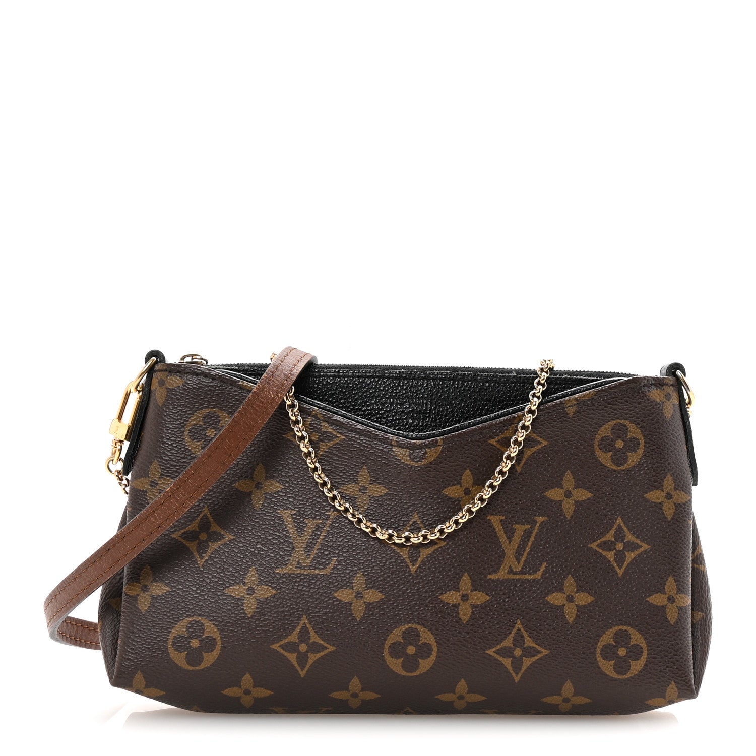 Louis Vuitton Monogram Pallas Clutch Black 1 of 9