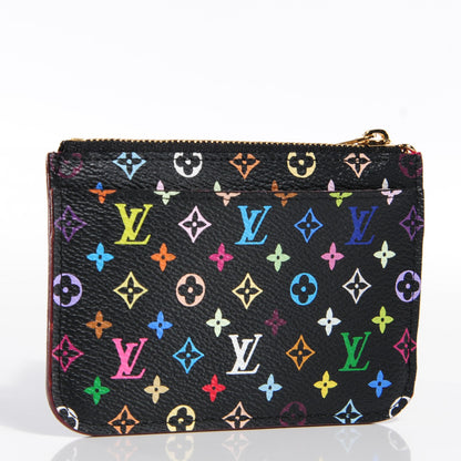 Louis Vuitton Monogram Multicolor Key Pouch Black Grenade 2 of 8