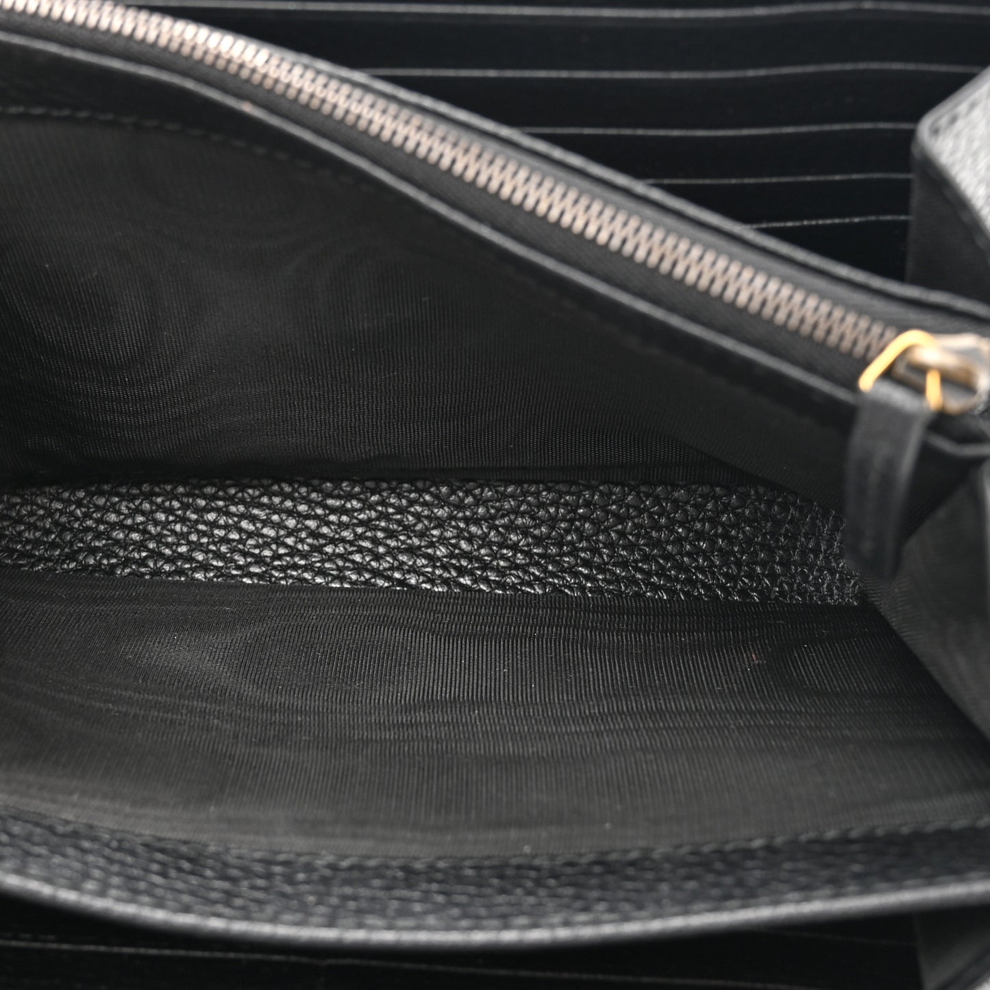 Calfskin GG Marmont Chain Wallet Bag Black