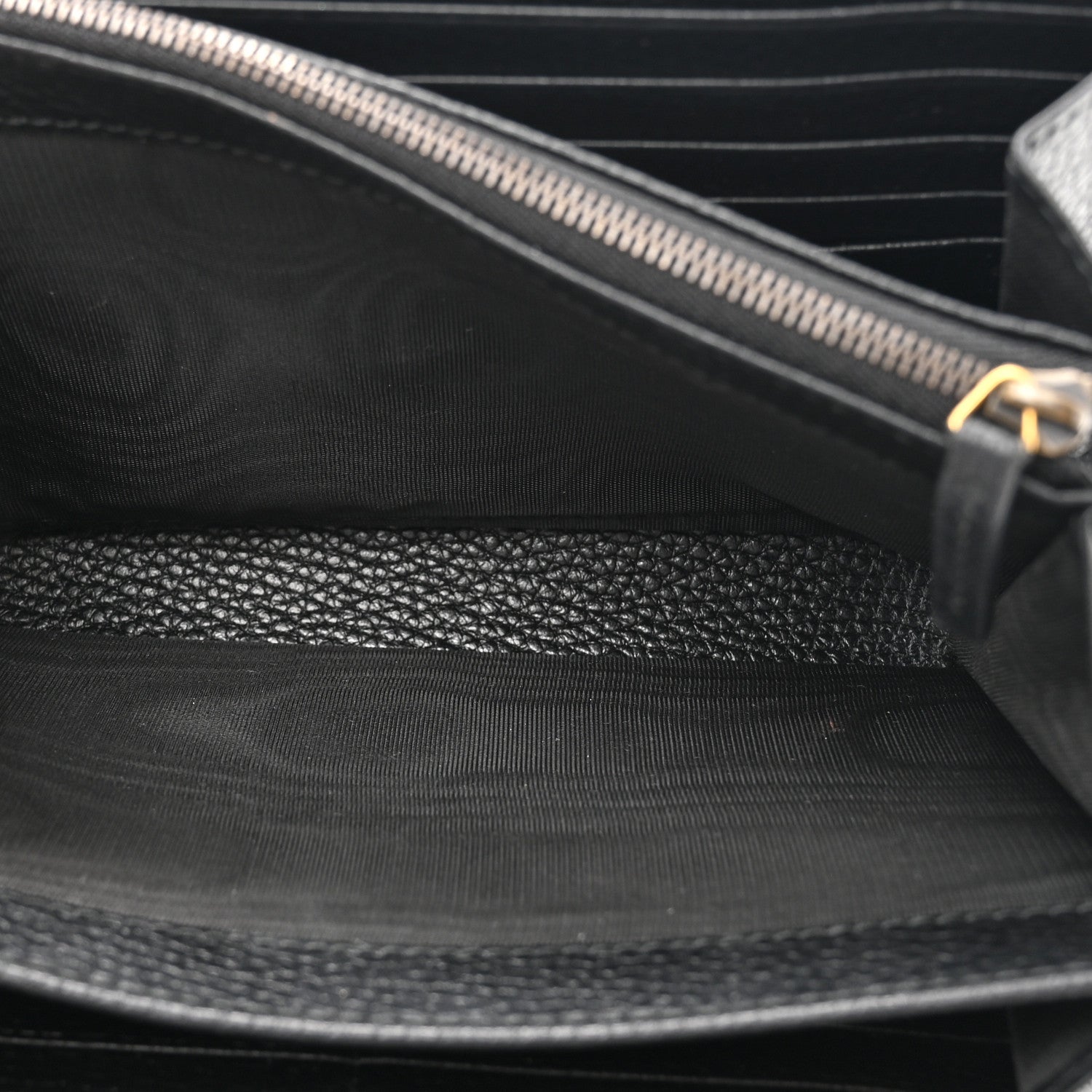 Gucci Calfskin GG Marmont Chain Wallet Bag Black 6 of 13