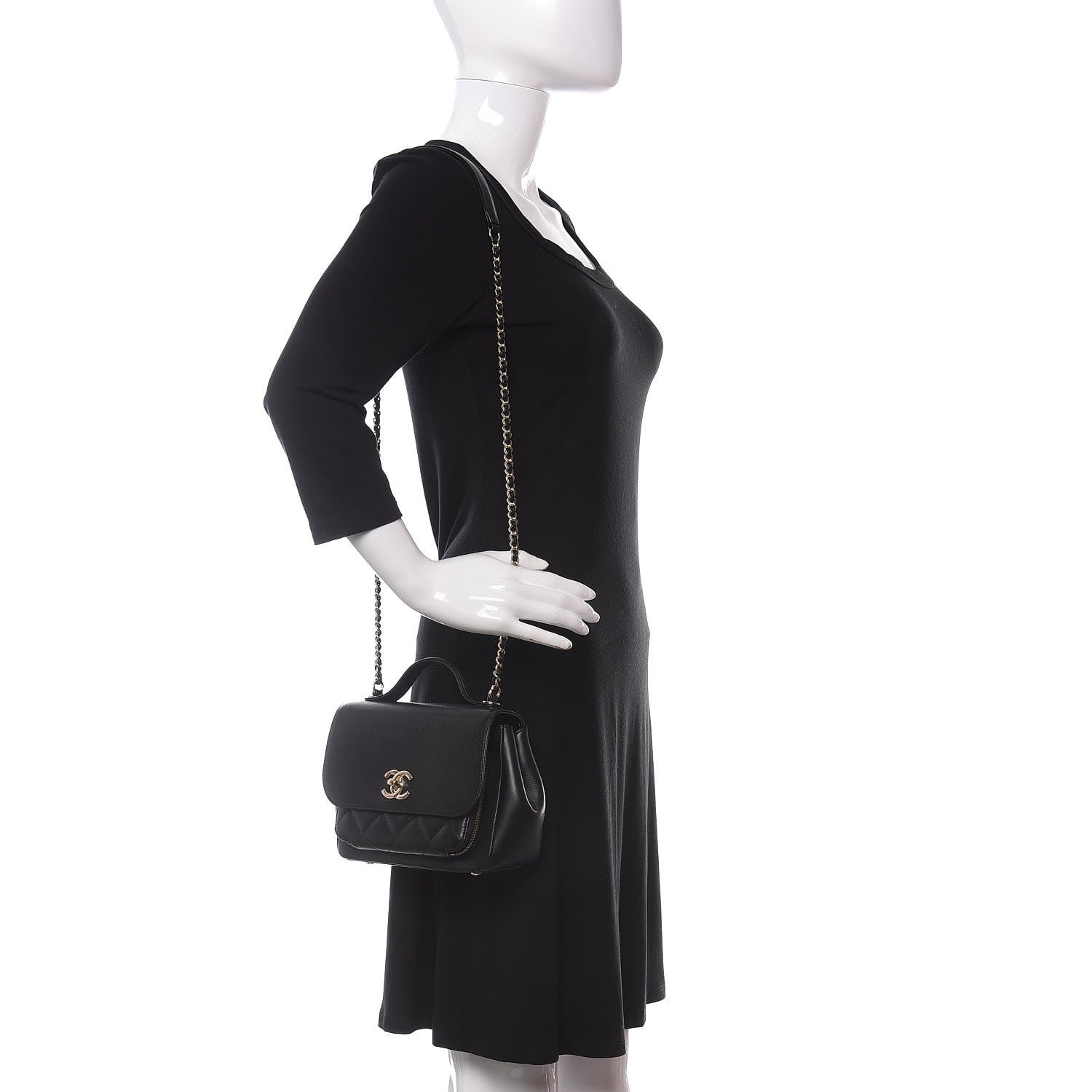 Chanel Caviar Quilted Mini Business Affinity Flap Black 2 of 11