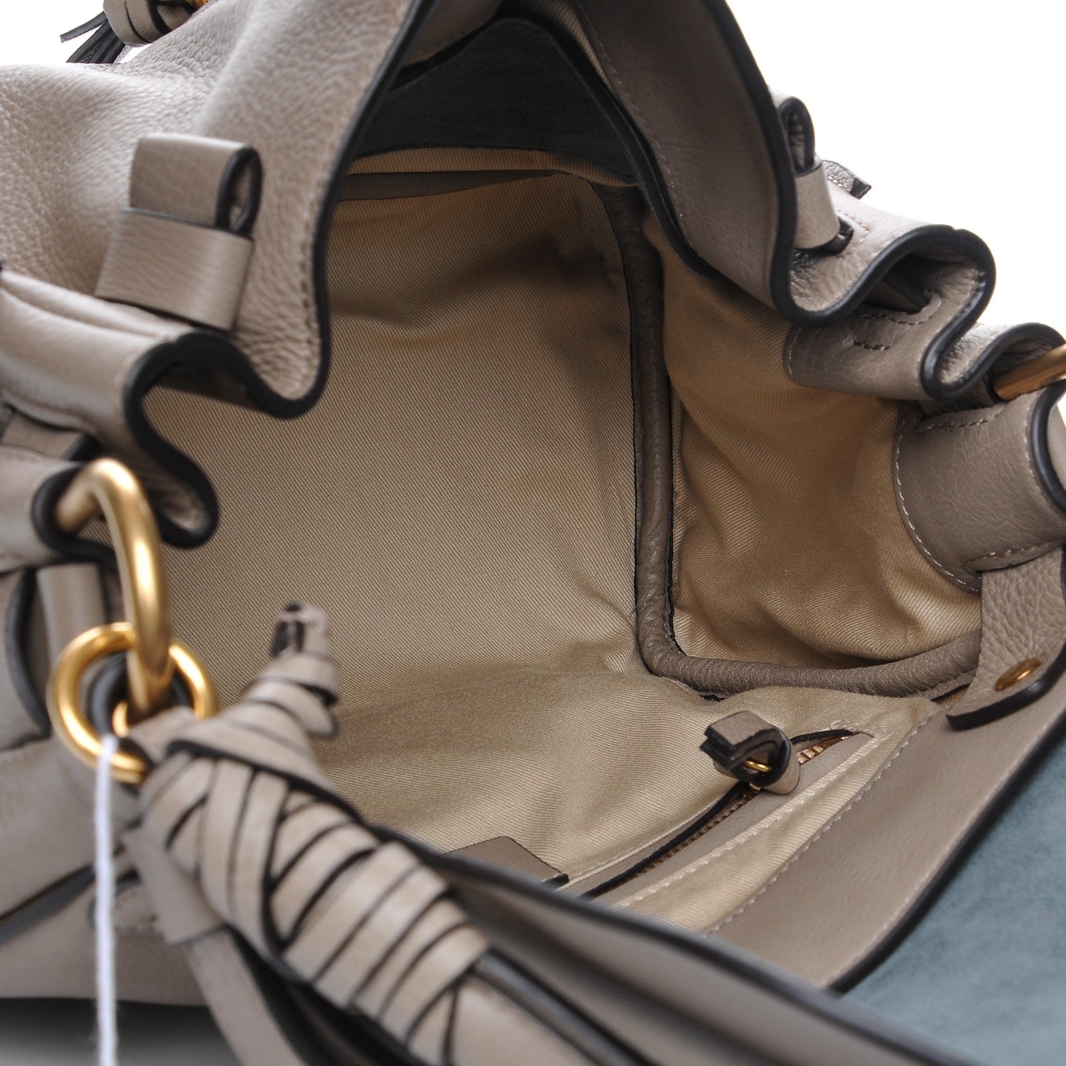 Chloe Suede Calfskin Small Owen Flap Bag Motty Grey 5 of 8