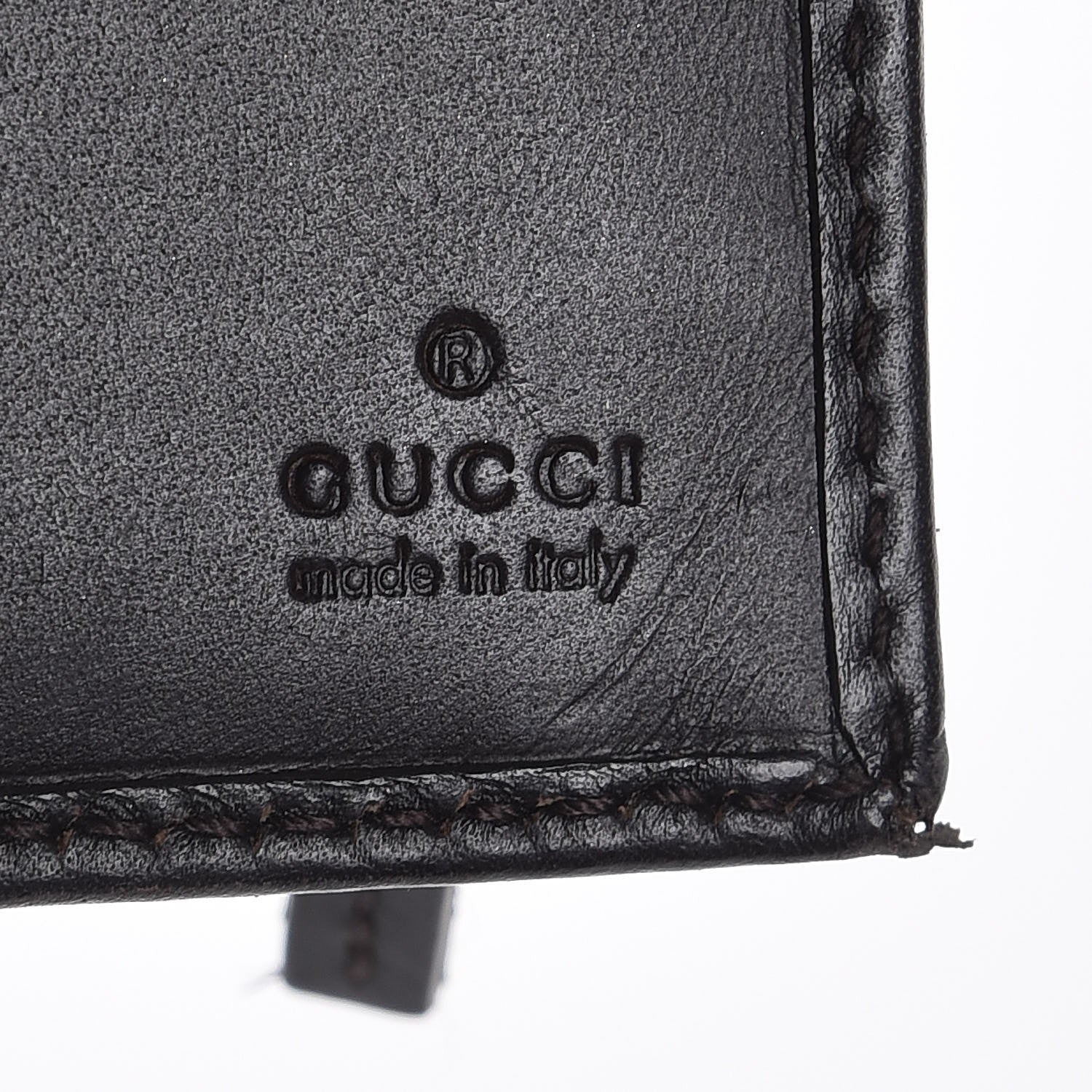 Gucci Monogram Calfskin Ladies Web Continental Wallet Beige Ebony Cocoa 6 of 7
