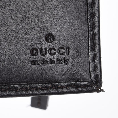 Gucci Monogram Calfskin Ladies Web Continental Wallet Beige Ebony Cocoa 6 of 7