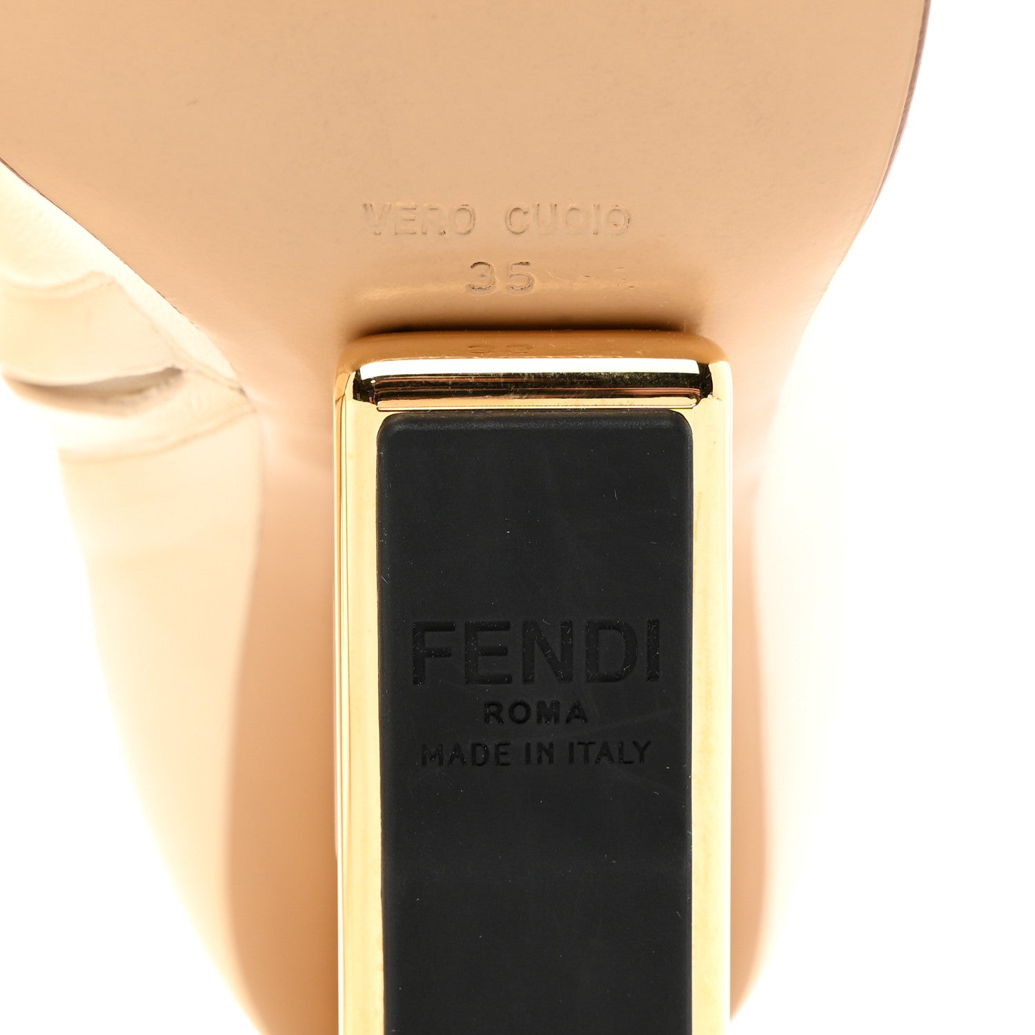 Fendi Nappa Fendi First 95mm Booties 35 White 7 of 8