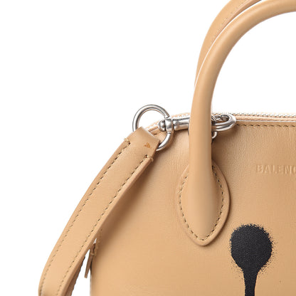 Balenciaga Calfskin Happy Sad XXS Ville Top Handle Bag Light Brown 8 of 8