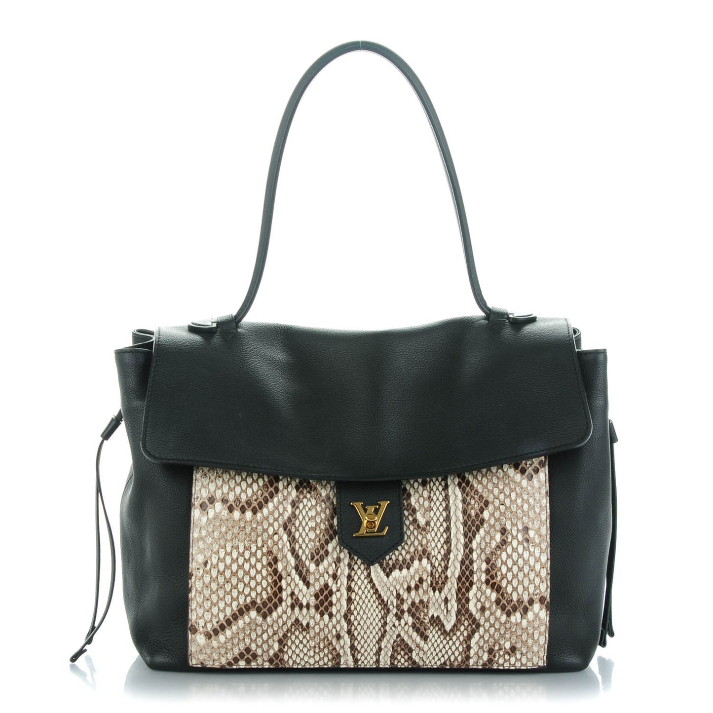 Calfskin Python Lockme MM Black