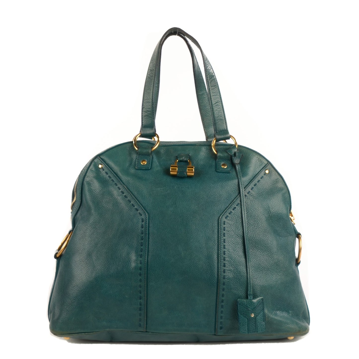 Calfskin Oversized Muse Cerulean
