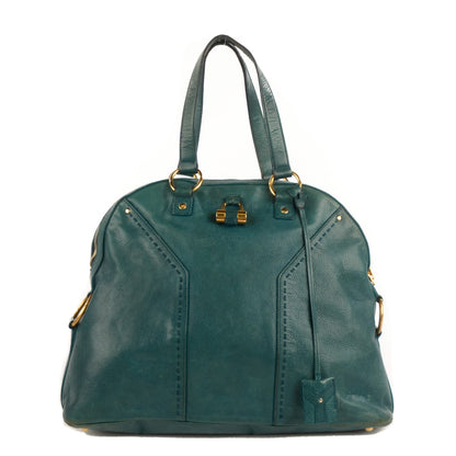 Saint Laurent Calfskin Oversized Muse Cerulean 1 of 10
