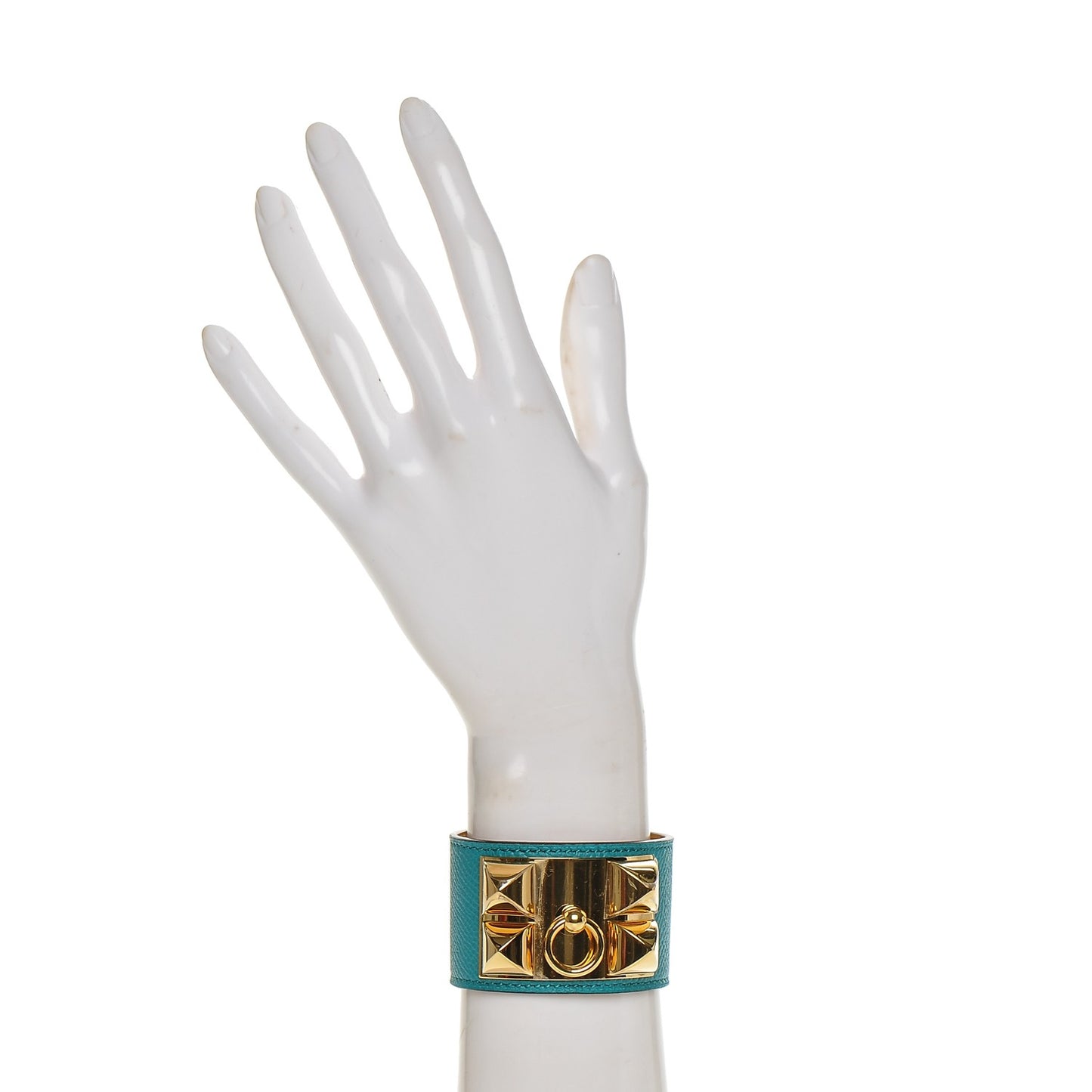 Epsom Collier de Chien CDC Bracelet S Bleu Paon