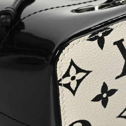 Louis Vuitton Patent Monogram Hot Springs Backpack Black White 7 of 10