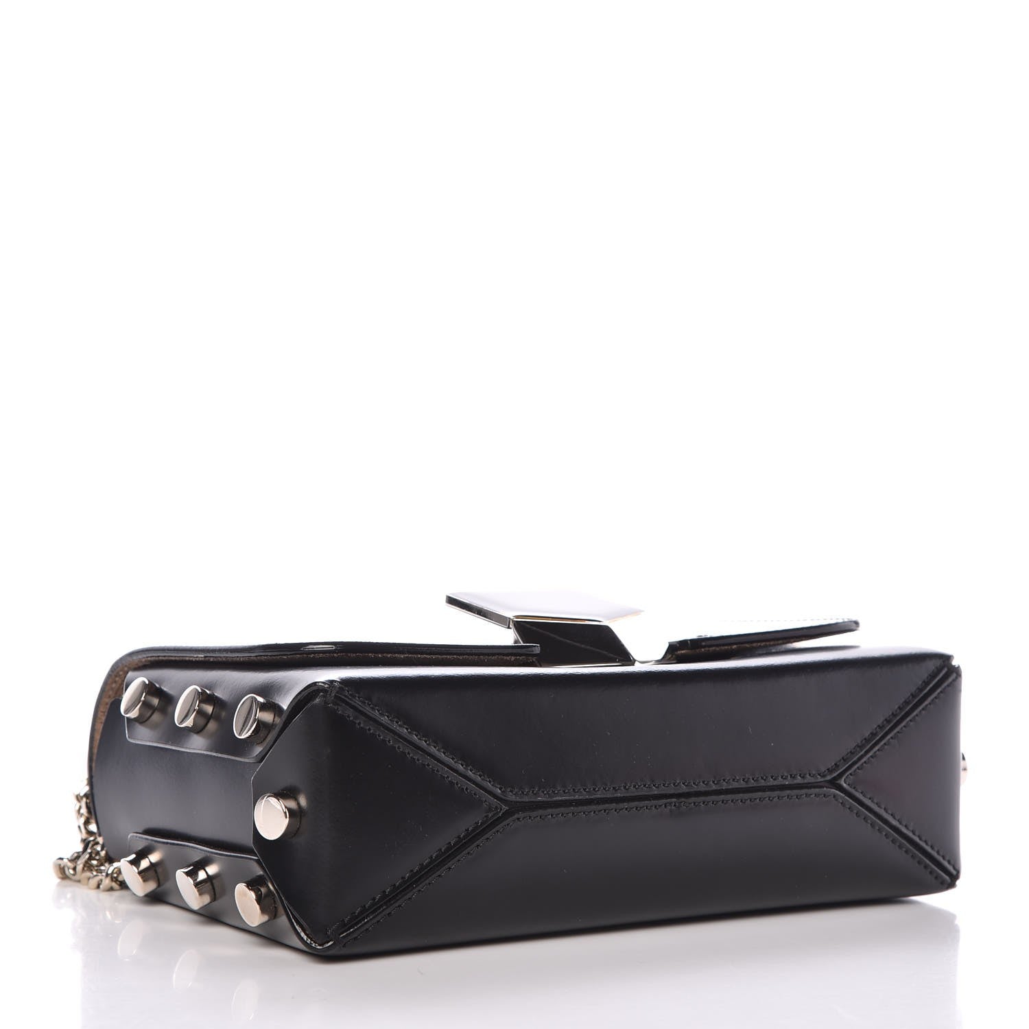 Jimmy Choo Smooth Calfskin Lockett Petite Shoulder Bag Black 5 of 8