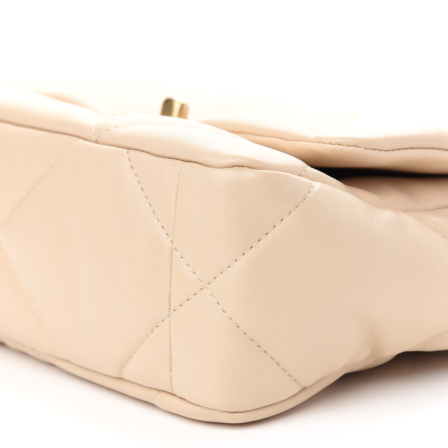 Chanel Lambskin Quilted Medium Chanel 19 Flap Beige 8 of 8