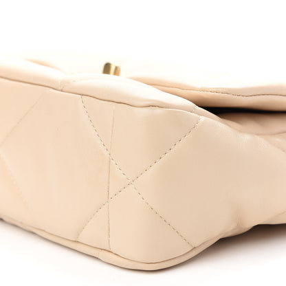 Chanel Lambskin Quilted Medium Chanel 19 Flap Beige 8 of 8