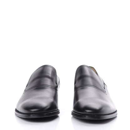 Gucci Calfskin Mens Classic Logo Loafers 7 Black 3 of 9