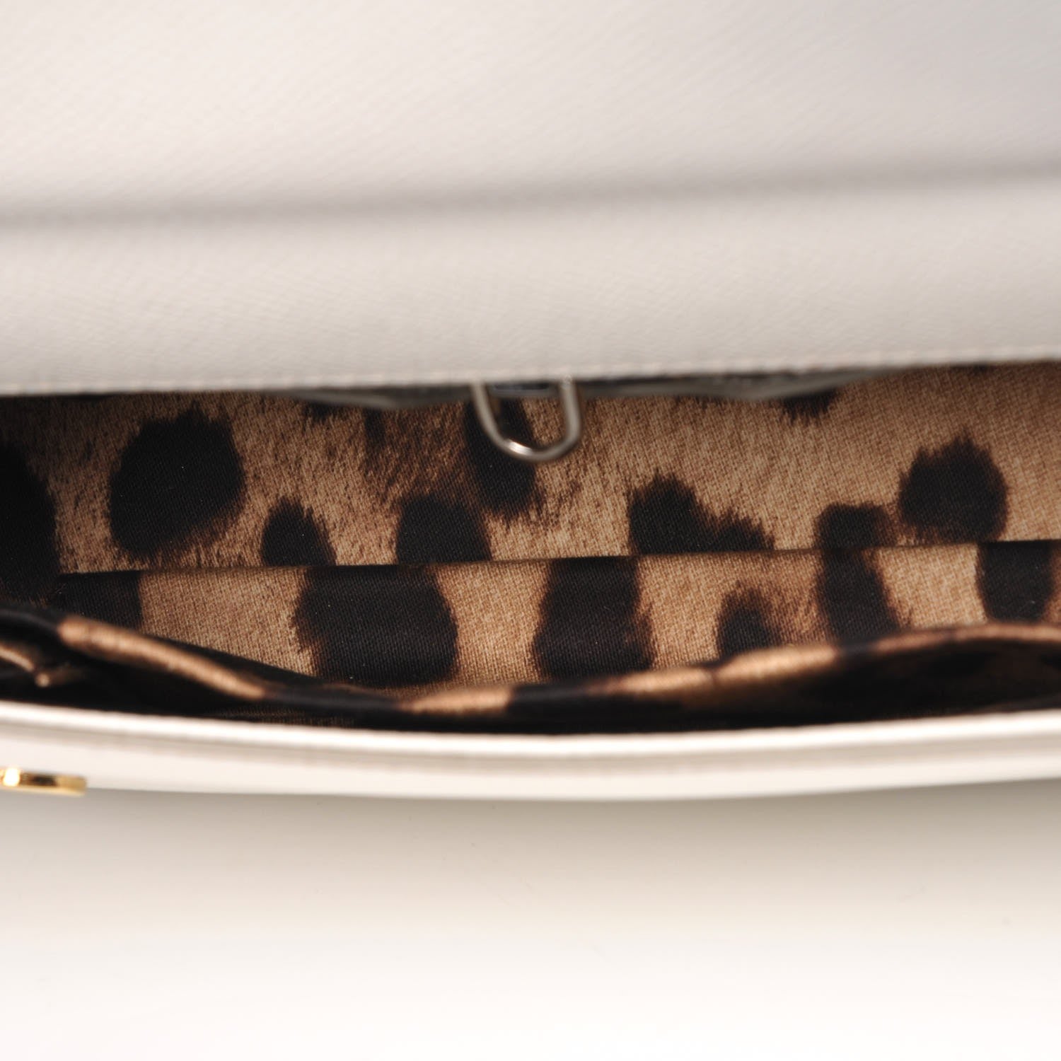 Dolce & Gabbana Dauphine Small Miss Sicily Embellished Handle Satchel White 5 of 7