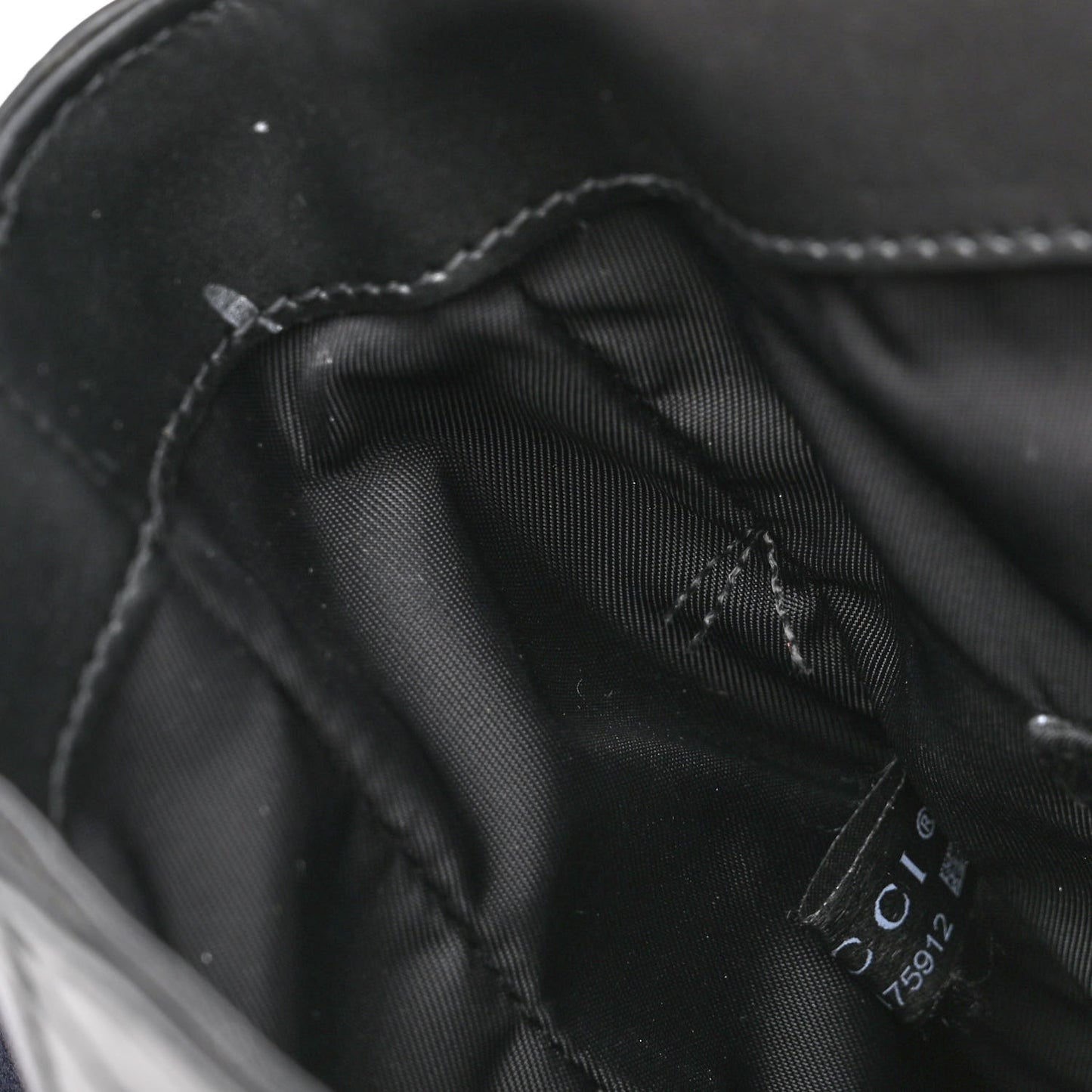 GG Supreme Monogram Web Messenger Diaper Bag Black Grey