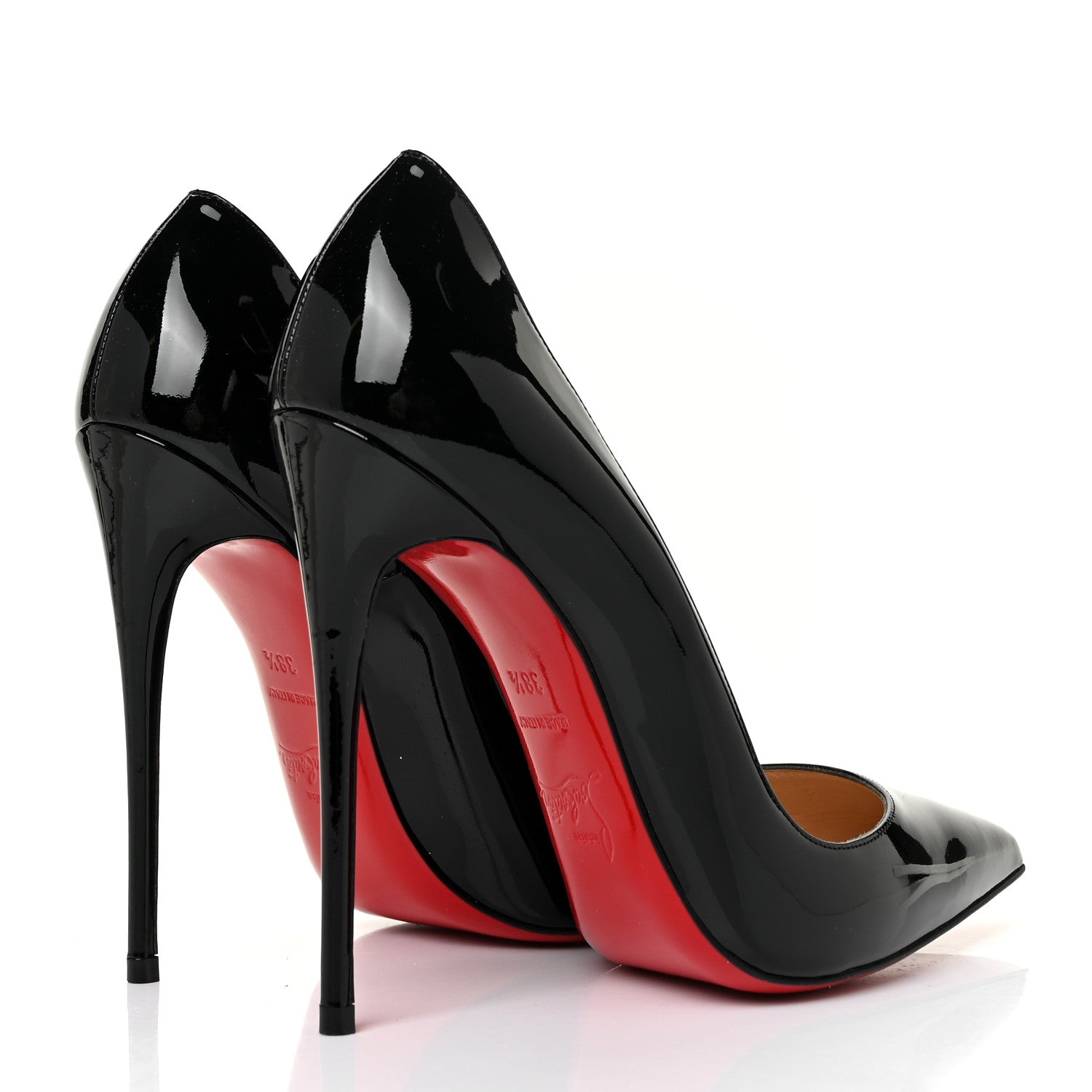Christian Louboutin Patent So Kate 120 Pumps 38.5 Black 4 of 7