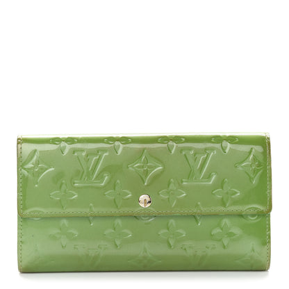 Louis Vuitton Vernis Sarah Wallet Vert Tonic 1 of 7