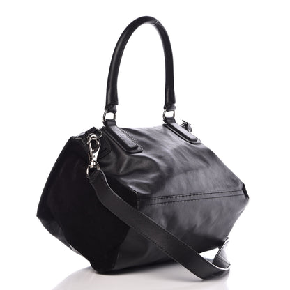 Givenchy Calfskin Crocodile Embossed Medium Pandora Black 3 of 13
