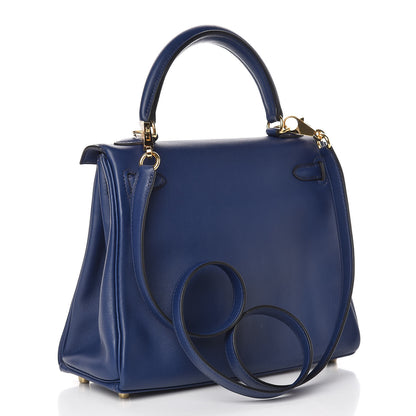 Hermes Swift Kelly Retourne 25 Bleu Saphir 4 of 39