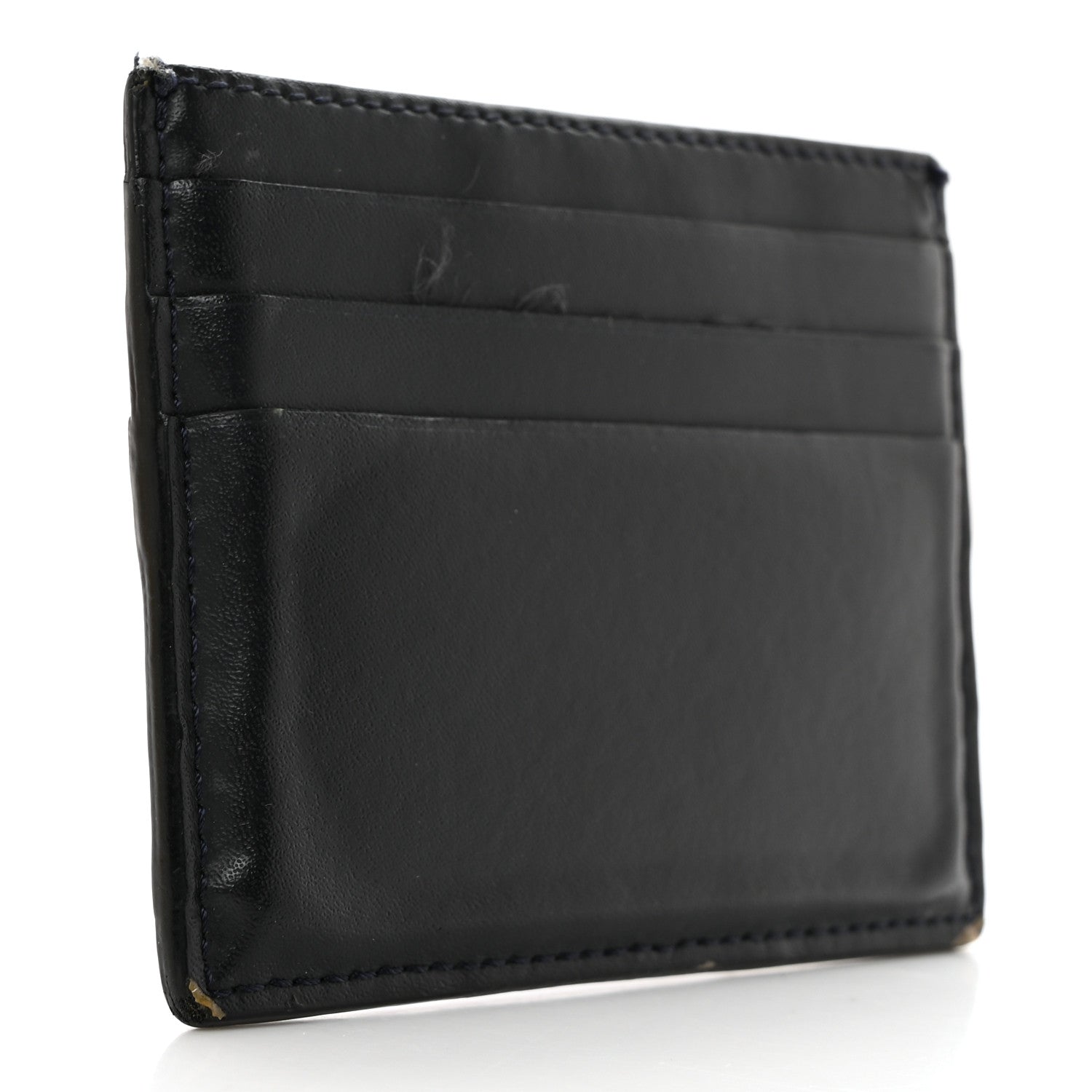 Fendi Vitello Stripe FF Card Holder Navy Multicolor 3 of 12