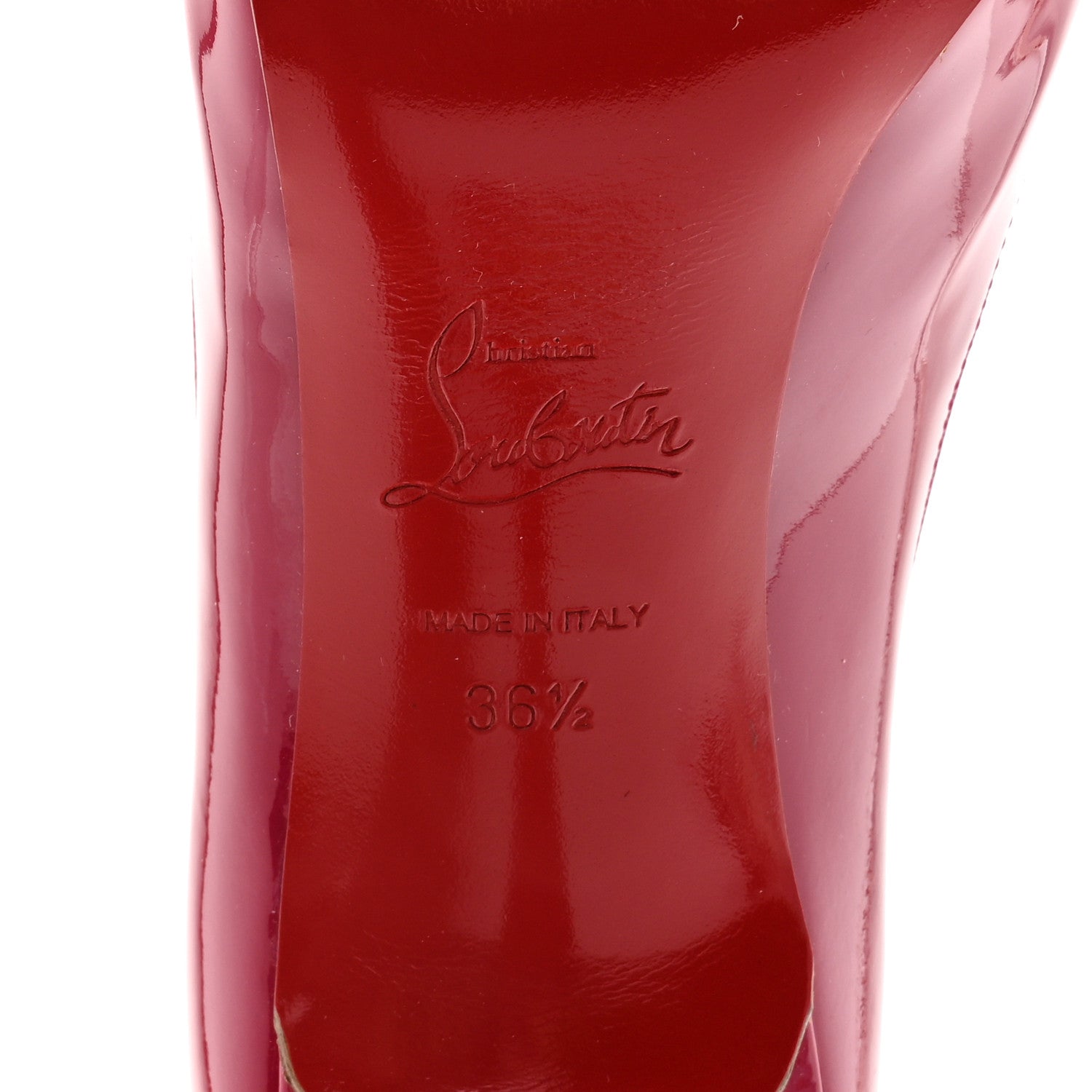 Christian Louboutin Patent Mater Claude 85 Pumps 36.5 Framboise 7 of 11
