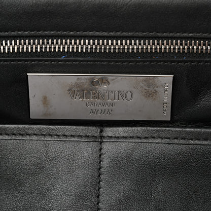 Valentino Garavani Vitello Medium Rockstud Tote Black 6 of 9