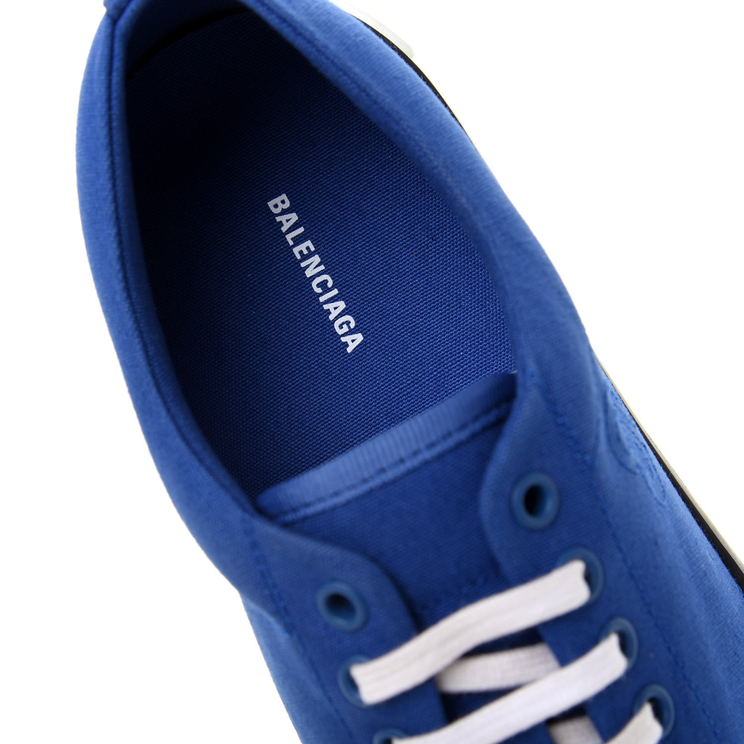 Balenciaga Cotton Canvas Match Graffiti Sneakers 41 Bleu Black 8 of 10