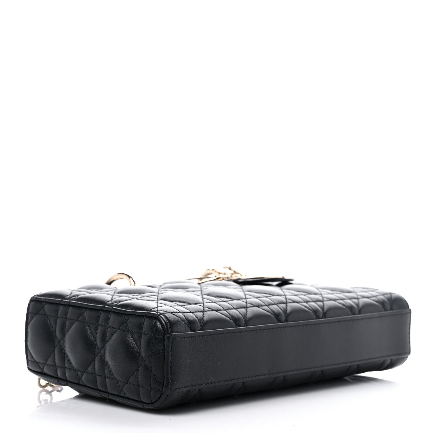 Christian Dior Lambskin Cannage Medium Lady D-Joy Black 4 of 10