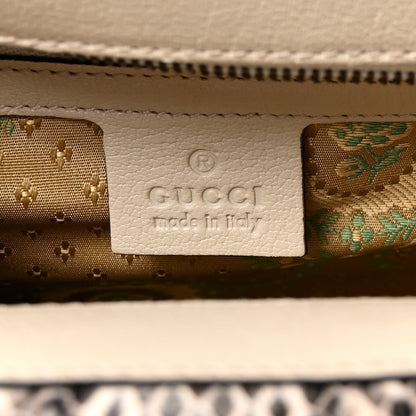 Gucci Calfskin Snakeskin Studded Medium Ottilia Top Handle Bag White 6 of 10