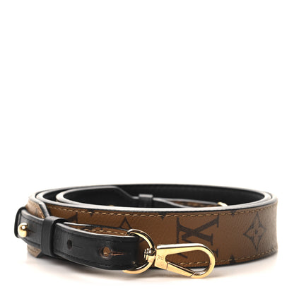 Louis Vuitton Reverse Monogram Bandouliere Shoulder Strap XL Black 1 of 6
