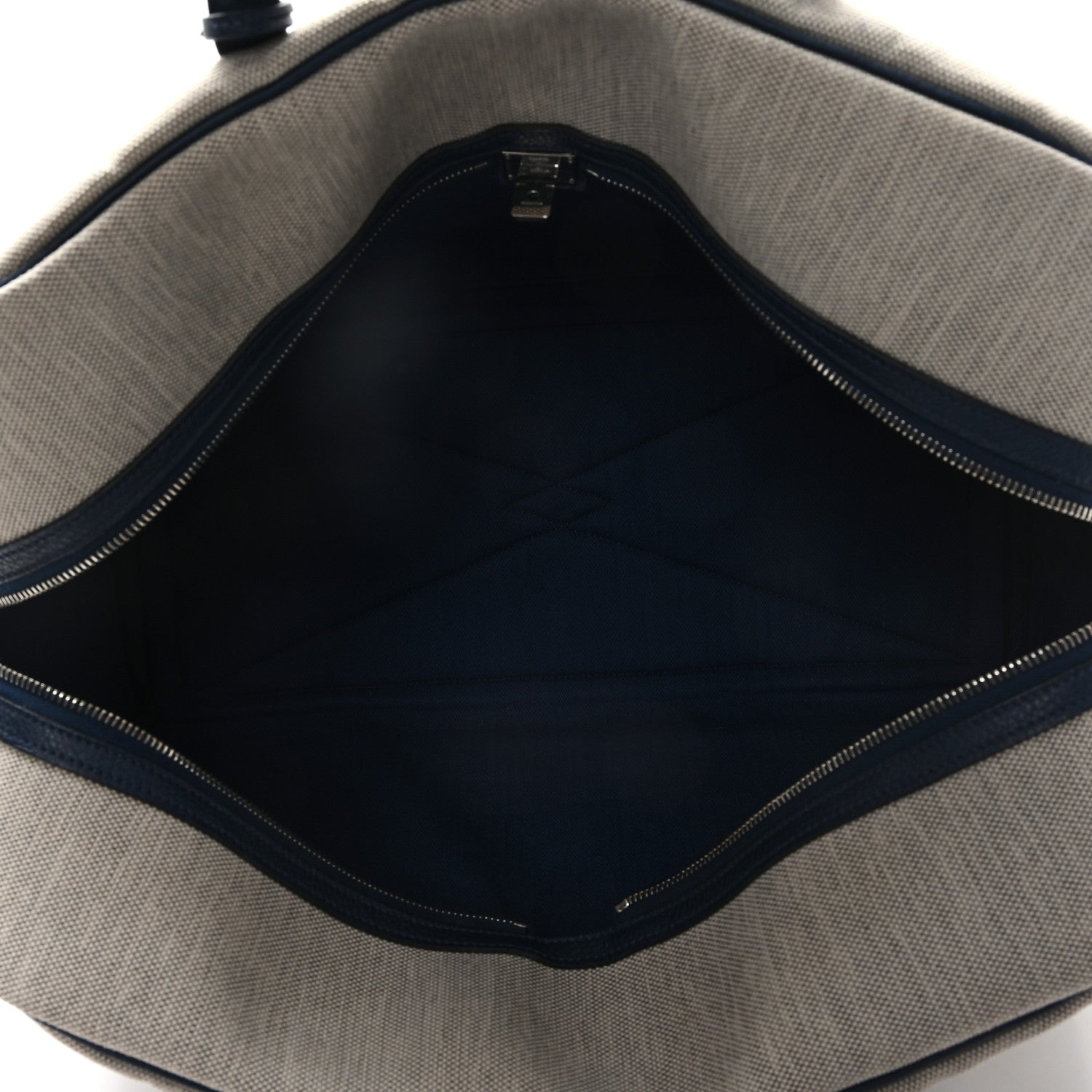 Hermes Toile Taurillon Clemence Victoria II 43 Bleu de Prusse 5 of 10