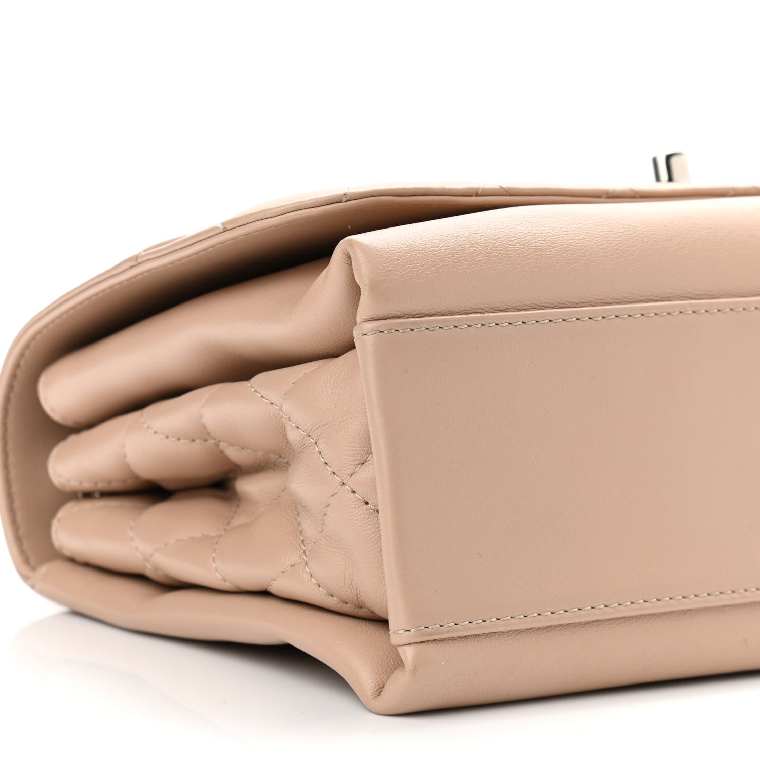 Chanel Calfskin Small Tramezzo Flap Beige 9 of 10