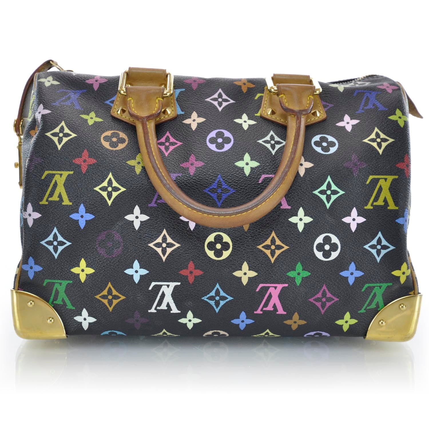 Louis Vuitton Monogram Multicolor Speedy 30 Black 3 of 11
