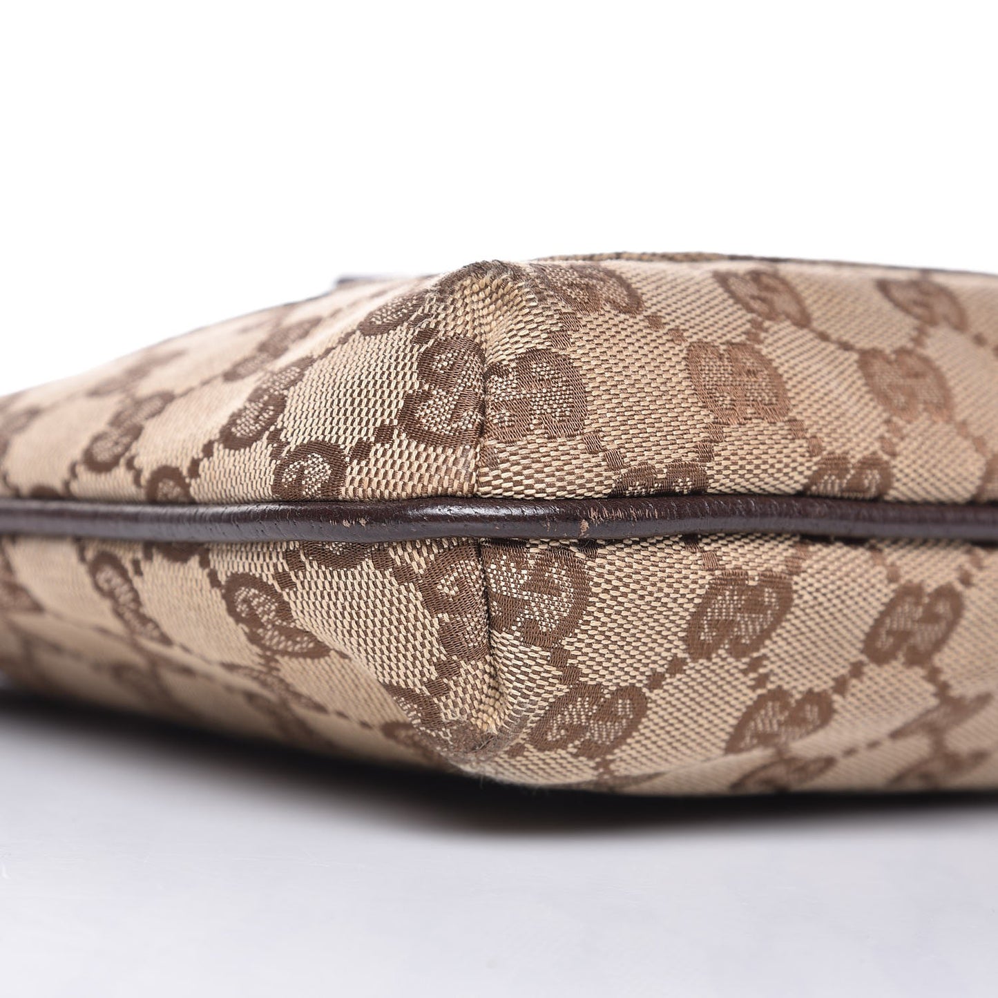 Monogram Flat Messenger Bag Dark Brown