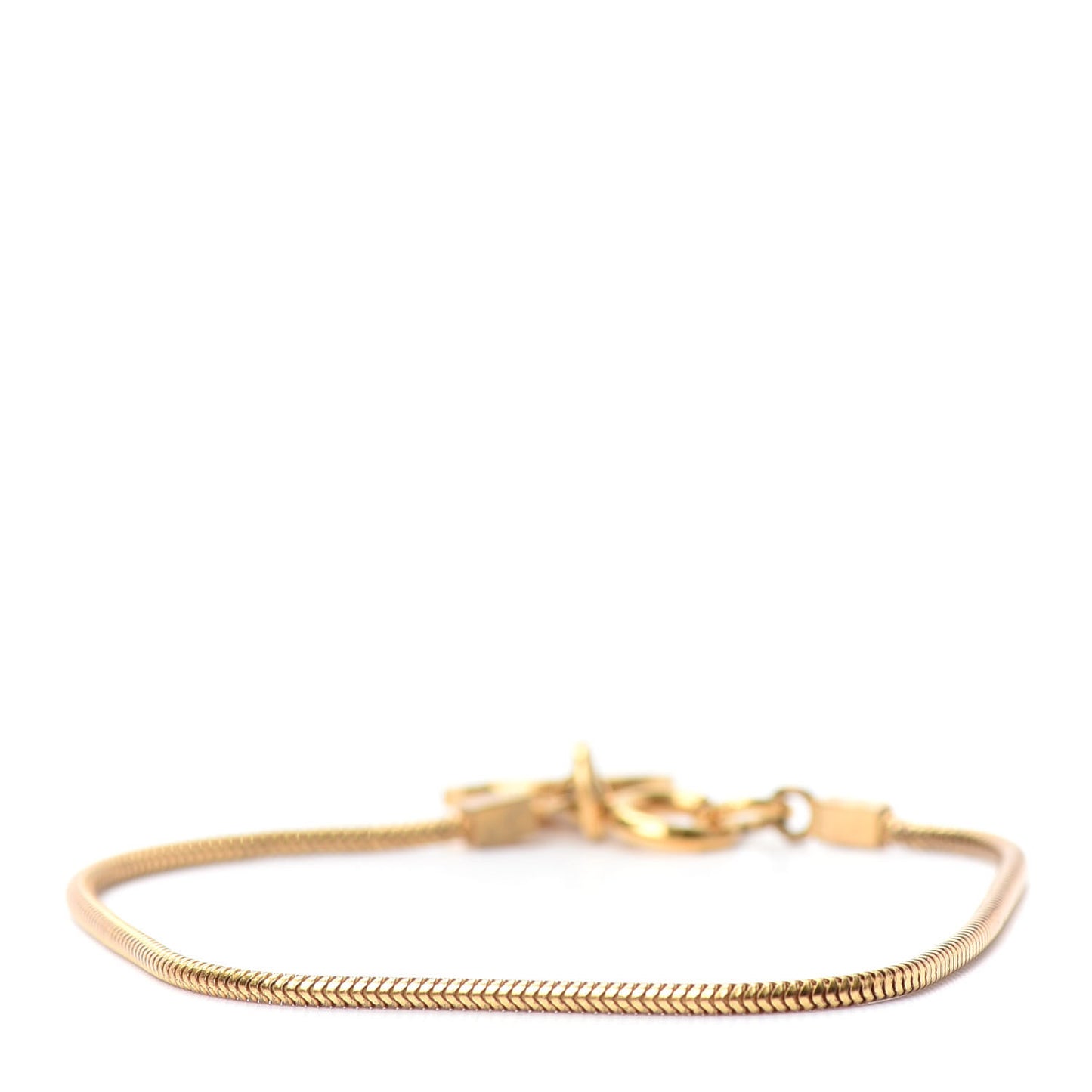 Snake Chain CC Bracelet Gold