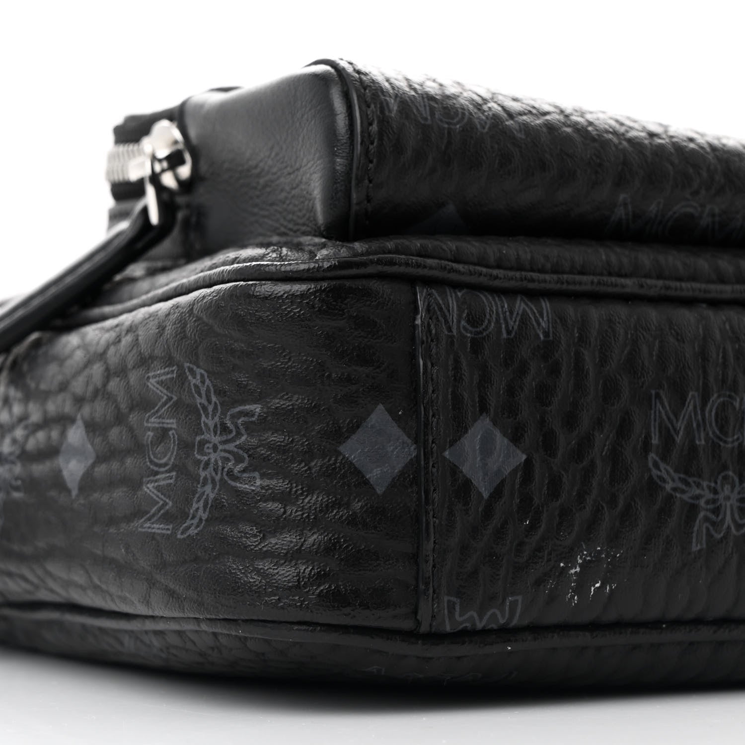 MCM Visetos Camera Crossbody Bag Black 9 of 10