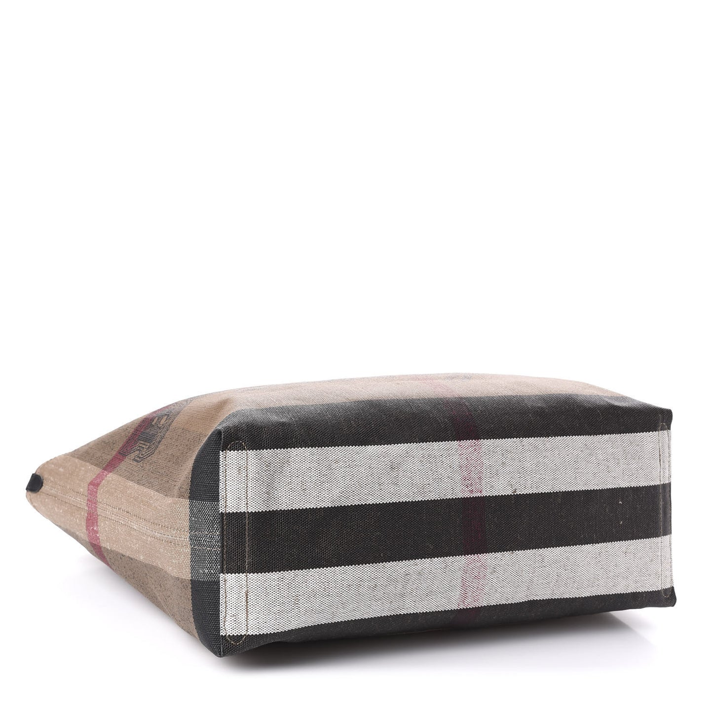 Coated Canvas Mega Check Medium Doodle Tote Black
