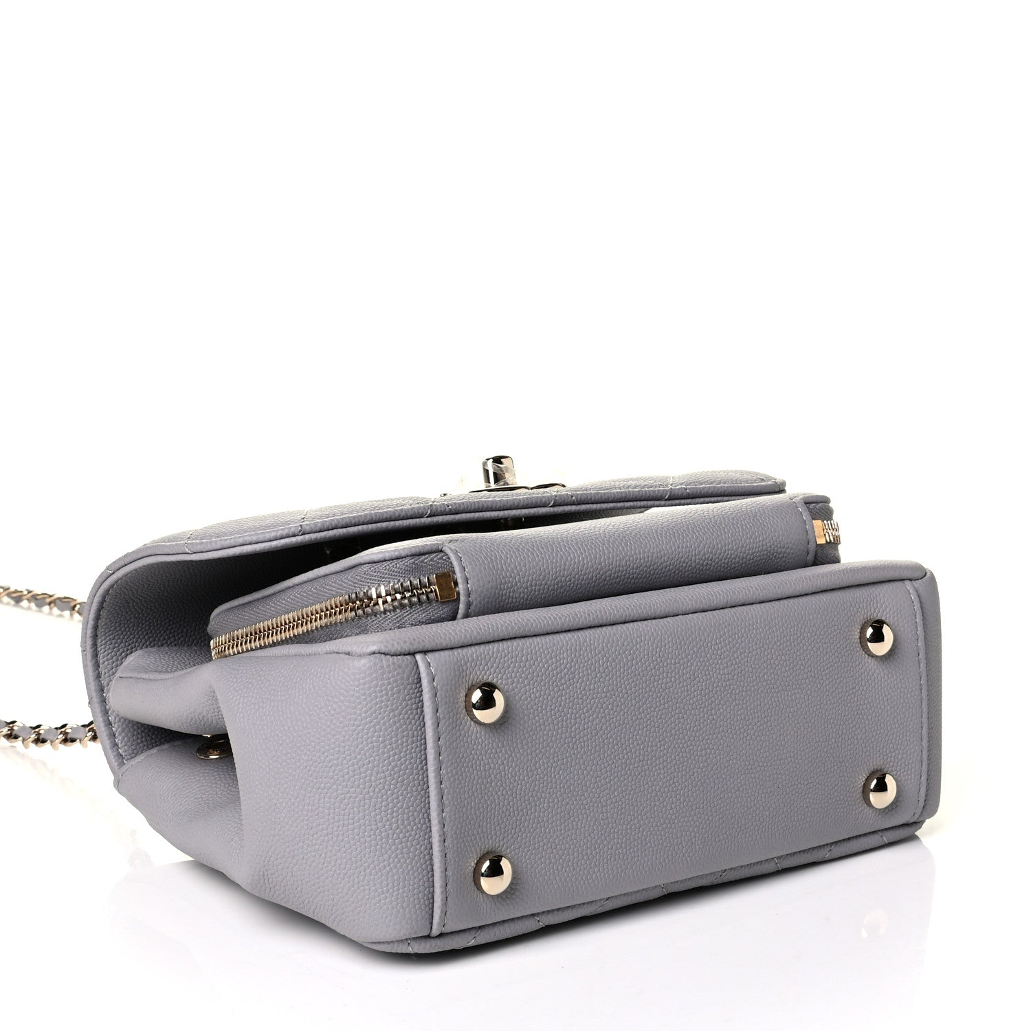 Chanel Caviar Quilted Small Business Affinity Flap Grey 3 of 7