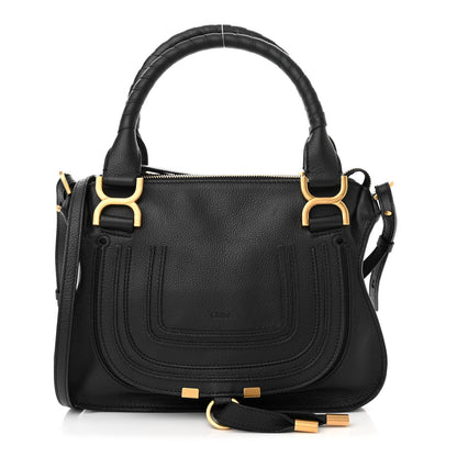 Chloe Calfskin Small Marcie Satchel Black 1 of 11