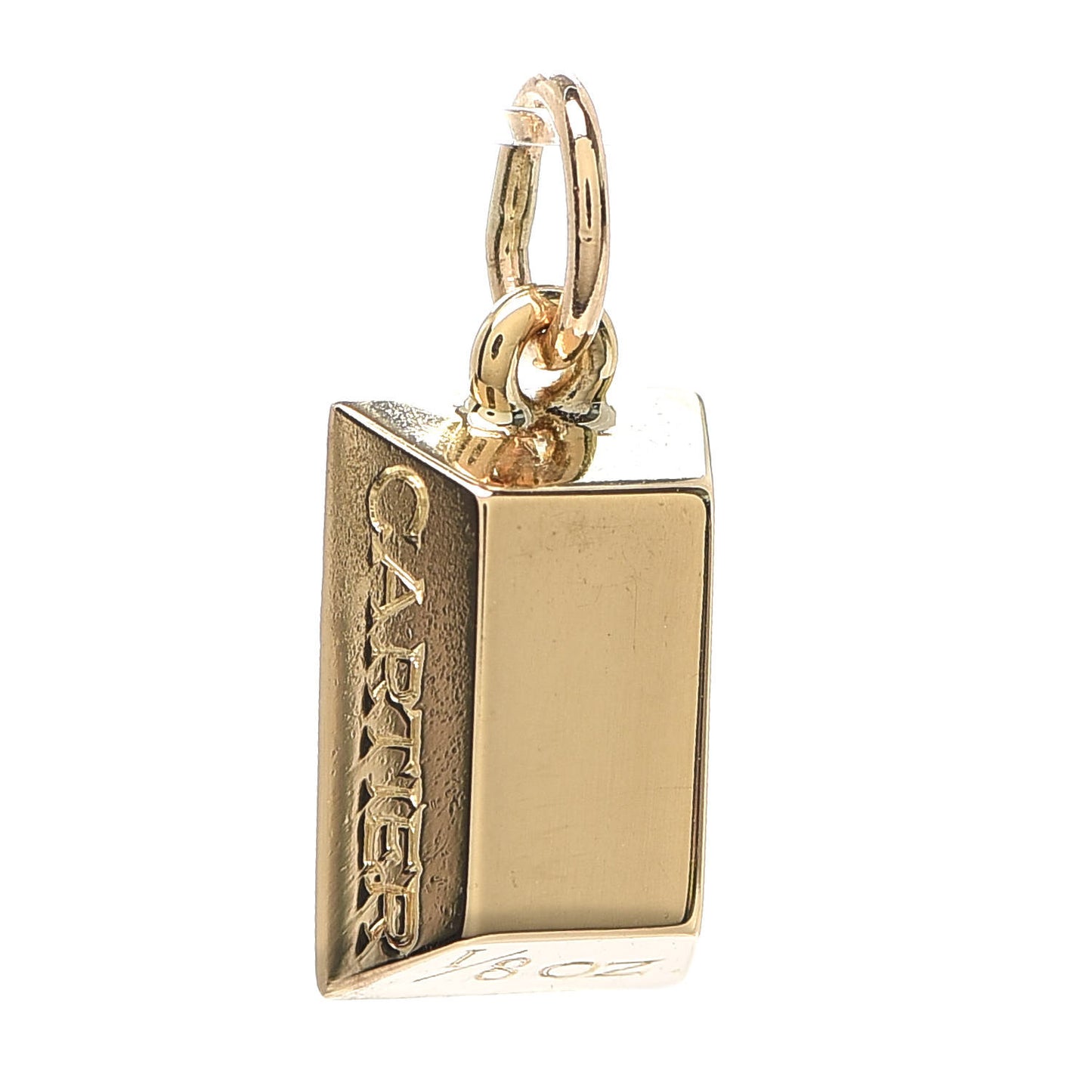 18K Yellow Gold Bar Charm