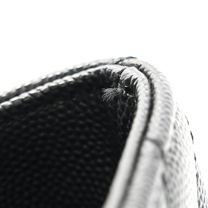 Chanel Caviar Chevron Quilted Small Coco Handle Flap Dark Grey 12 of 12