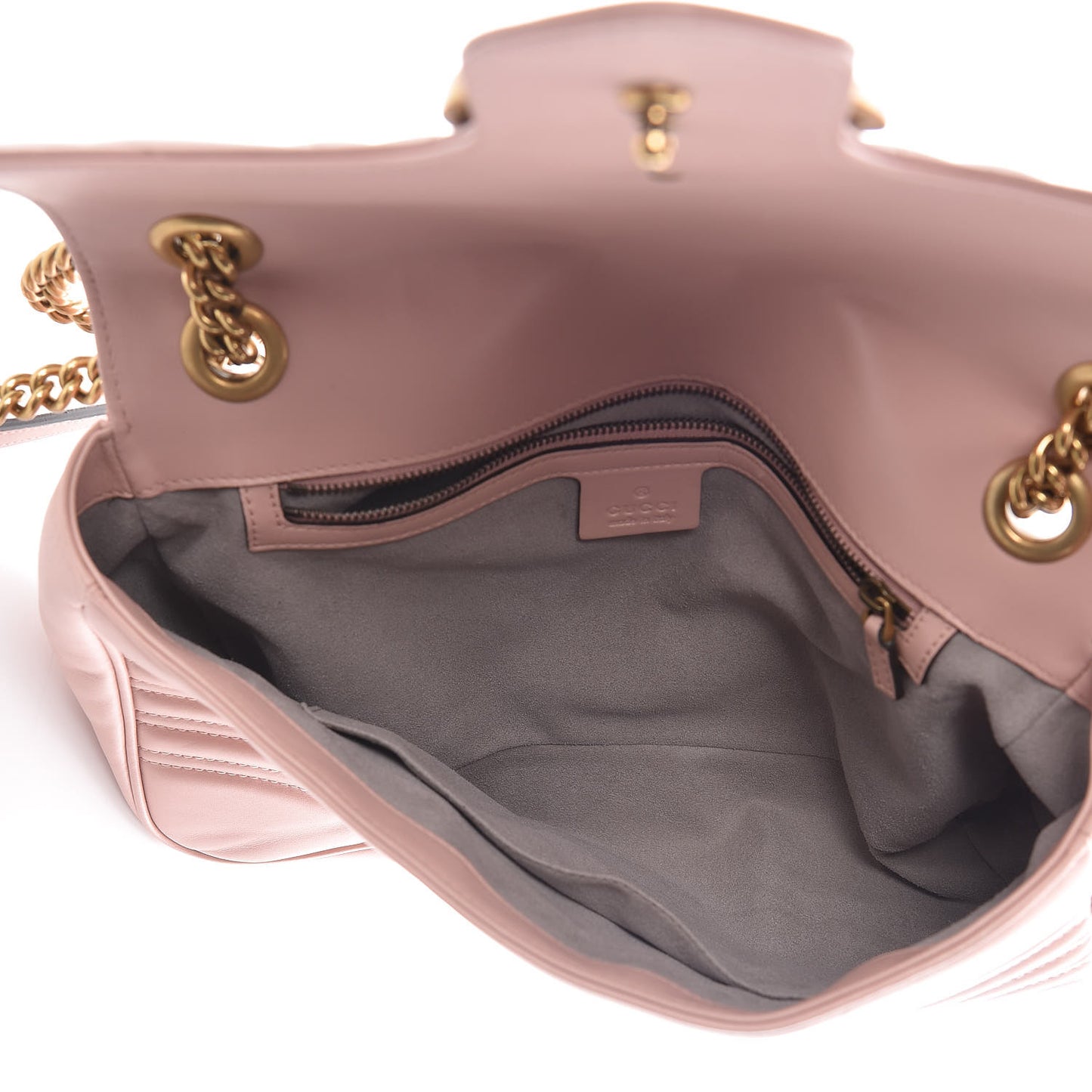 Calfskin Matelasse Medium GG Marmont Shoulder Bag Perfect Pink