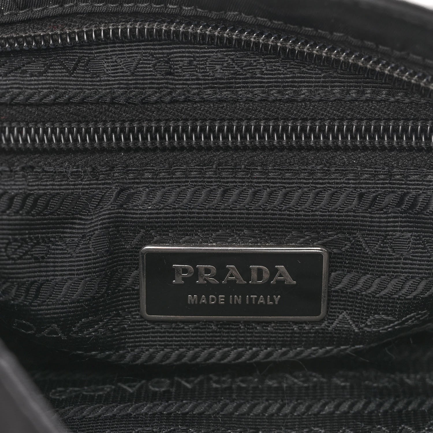 Prada Nylon Saffiano Flat Messenger Bag Black 6 of 9