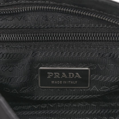 Prada Nylon Saffiano Flat Messenger Bag Black 6 of 9