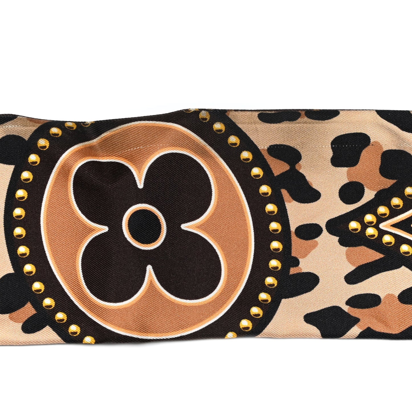 Silk Monogram LV World Bandeau Brown