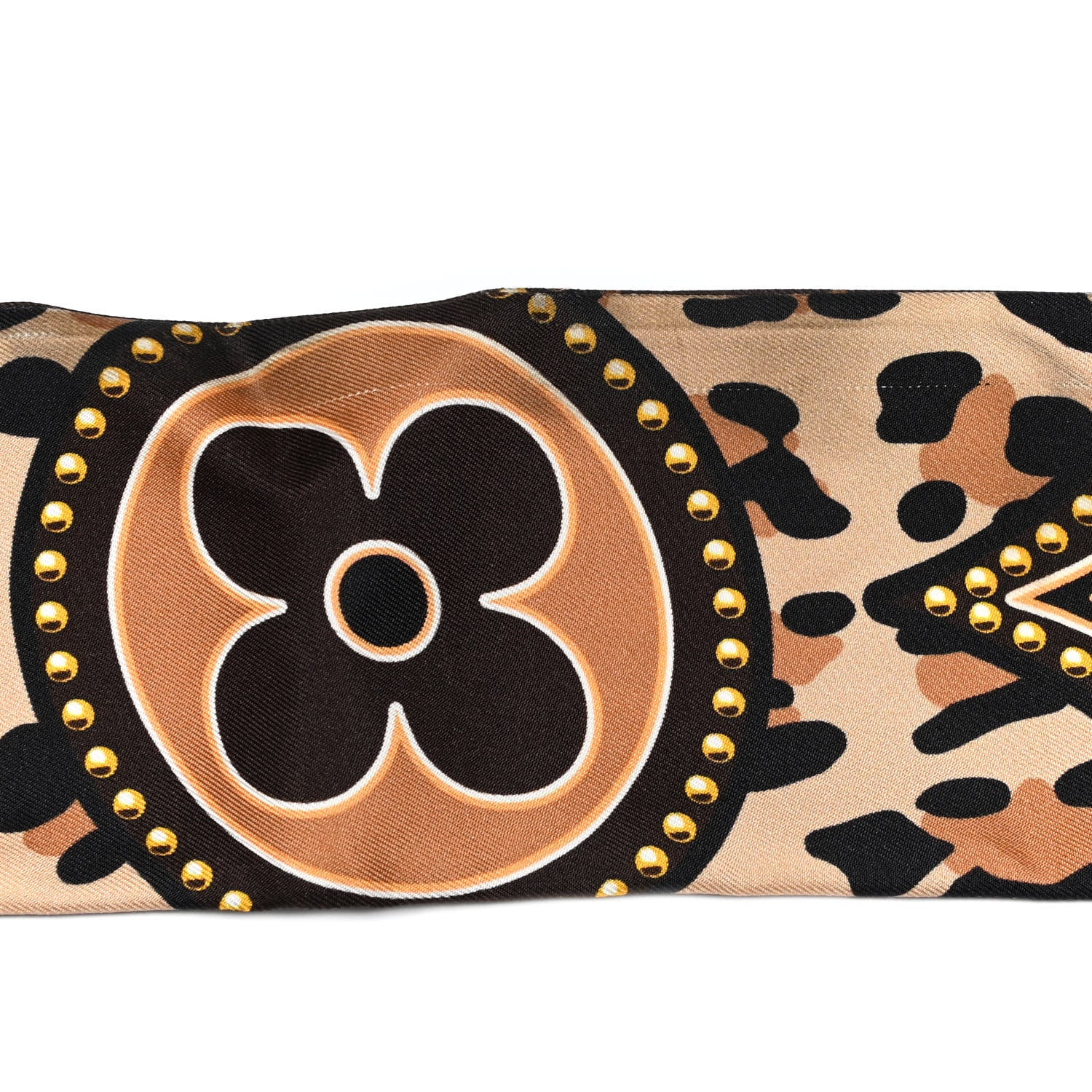 Louis Vuitton Silk Monogram LV World Bandeau Brown 4 of 6